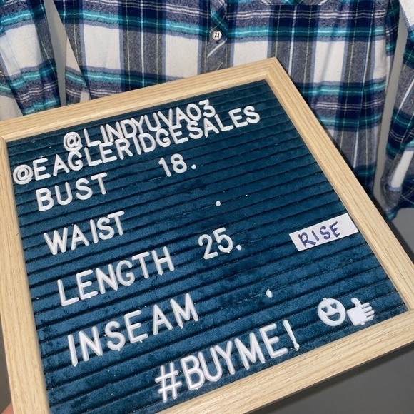 EUC Hester & Orchard Plaid Flannel Shirttail Button Down Size Small - Picture 7 of 7